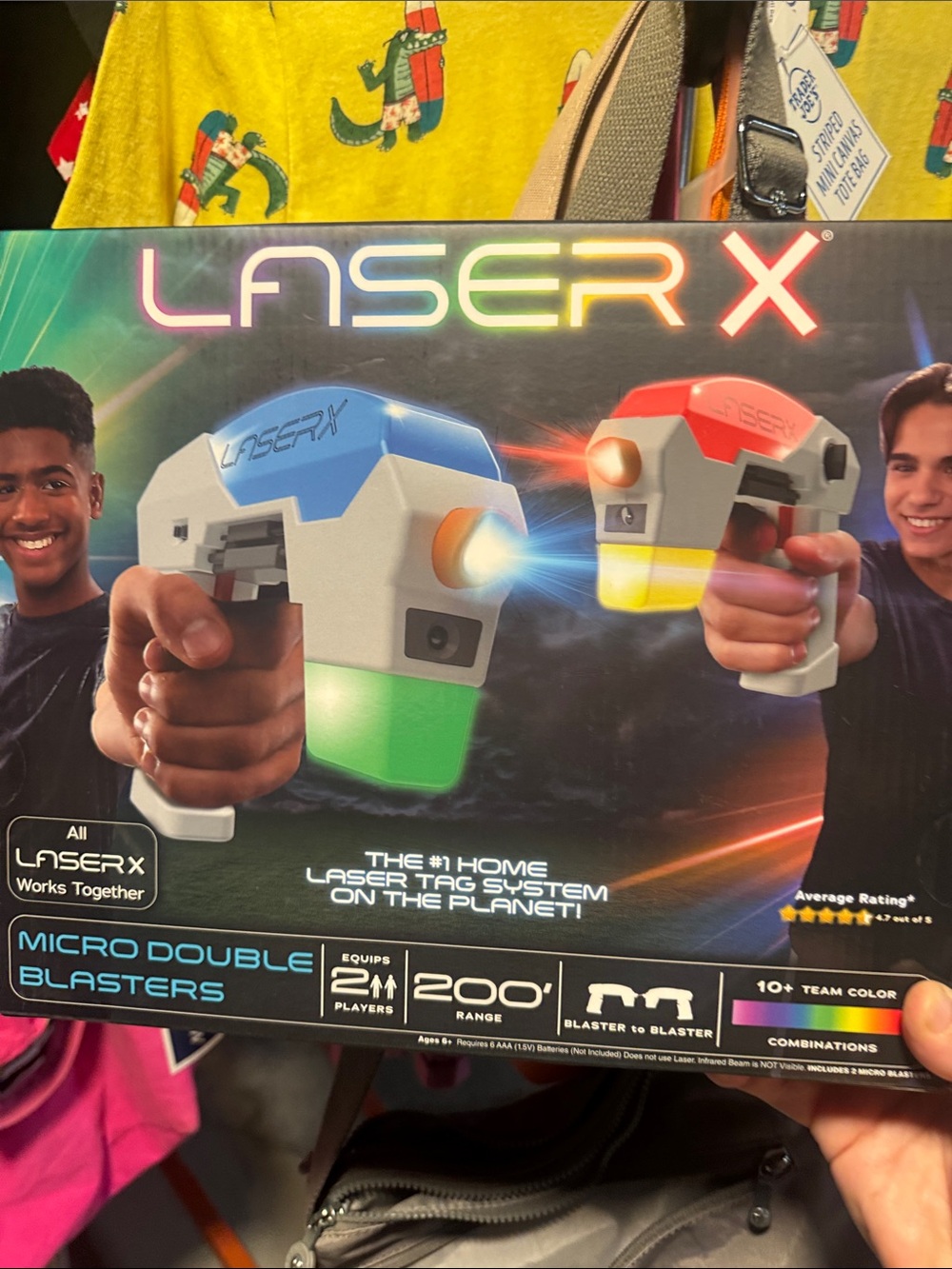 Laser X Laster Tag Double Blasters - Blue & Red Laser Tag Set